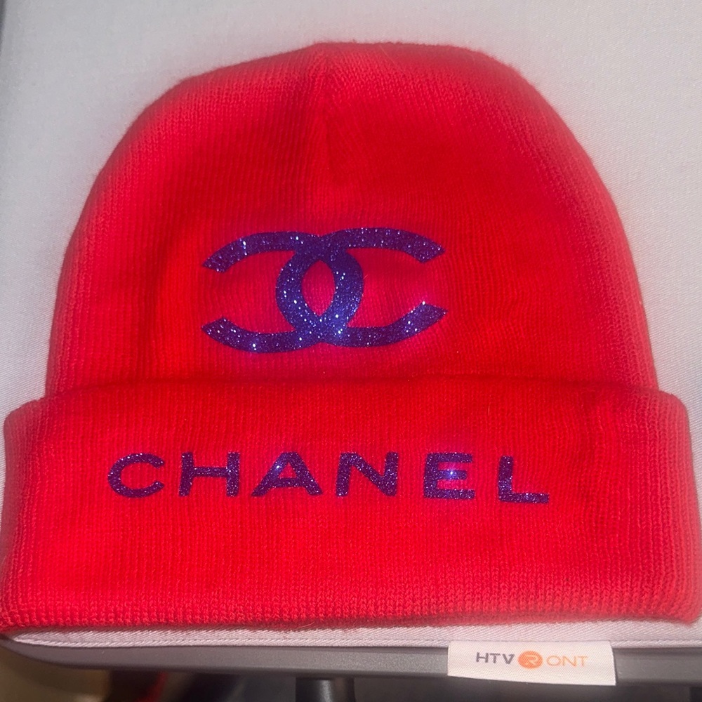 Red Knit Beanie Hat
